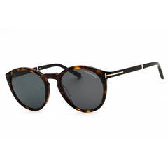 Tom Ford Men's Sunglasses - Dark Havana Acetate Round Full Rim Frame | FT1021 52A