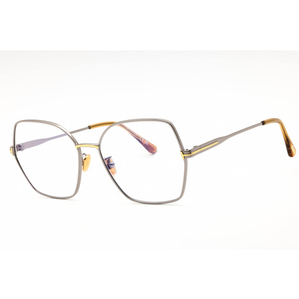 Tom Ford FT5876 Eyeglasses Rose Gold Metal Oversized Tom Ford FT5876 B 028 Metal Shiny Rose Gold 56 mm Women main image 3