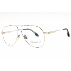 Victoria Beckham Women's Eyeglasses - Silver Metal Aviator Full Rim Frame | VB2137 040