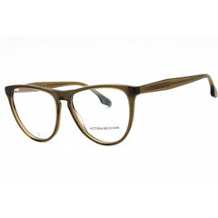 Victoria Beckham Women's Eyeglasses - Khaki Acetate Oval Full Rim Frame | VB2672 316