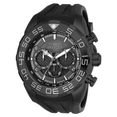 Invicta Men's Chronograph Watch - Speedway Black Silicone Strap Quartz | 26308