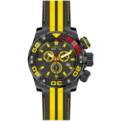 Invicta Men's Watch - Sea Hunter Chronograph Black and Yellow Silicone Strap | 48990