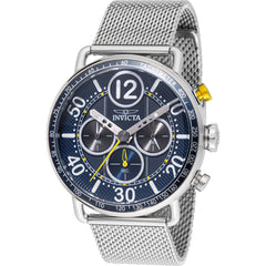 Invicta Men's Watch - Speedway Quartz Blue Dial Silver Tone Mesh Bracelet | 49370