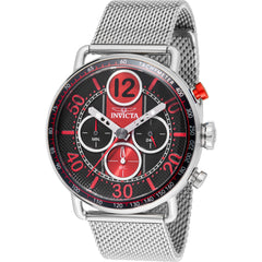 Invicta Men's Watch - Speedway Quartz Red Dial Stainless Steel Mesh Bracelet | 49372