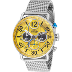 Invicta Men's Watch - Speedway Quartz Yellow Dial Stainless Steel Bracelet | 49374