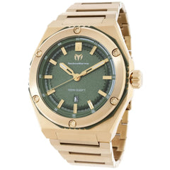 Technomarine Men's Watch - Coral Legacy Olive Green Dial Steel Bracelet | TM-416062