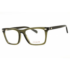 Coach Men's Eyeglasses - Transparent Olive Green Plastic Full Rim | 0HC6238U 5818