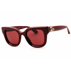 Gucci Women's Sunglasses - Burgundy Injected Propionate Square Frame | GG1828S 003