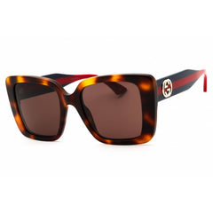 Gucci Women's Sunglasses - Havana Blue Acetate Butterfly Full Rim Frame | GG1861S 002
