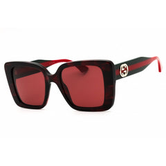 Gucci Women's Sunglasses - Havana Green Acetate Butterfly Full Rim Frame | GG1861S 003