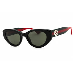 Gucci Women's Sunglasses - Black Green Acetate Cat Eye Full Rim Frame | GG1862S 001