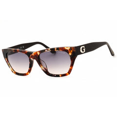 Guess Women's Sunglasses - Dark Havana Acetate Cat Eye Full Rim Frame | GU00203-H 52B
