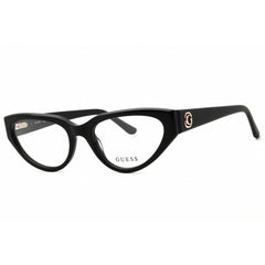 Guess Women's Eyeglasses - Shiny Black Acetate Cat Eye Full Rim Frame | GU50113 001