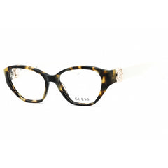 Guess Women's Eyeglasses - Havana White Acetate Cat Eye Full Rim Frame | GU50119 056