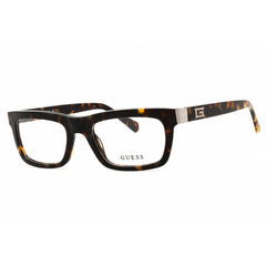 Guess Men's Eyeglasses - Blonde Havana Acetate Rectangular Full Rim | GU50242 053