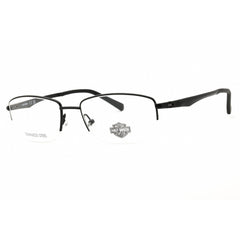 Harley Davidson Men's Eyeglasses - Matte Black Rectangular 55 mm Frame | HD50063 002