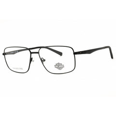Harley Davidson Men's Eyeglasses - Matte Black Metal Square Full Rim | HD50064 002