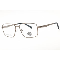 Harley Davidson Men's Eyeglasses - Matte Gunmetal Metal Square Frame | HD50064 009