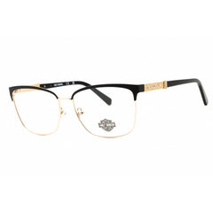 Harley Davidson Women's Eyeglasses - Matte Black Metal Cat Eye Frame | HD50076 002