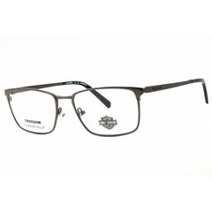 Harley Davidson Men's Eyeglasses - Matte Gunmetal Titanium Rectangular | HD9028 009