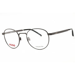 HUGO Men's Eyeglasses - Ruthenium Metal Round Shape Full Rim Frame | HG 1035 0R80 00