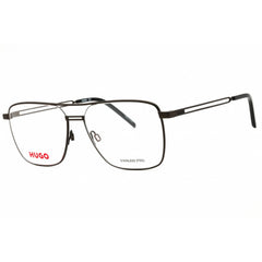 HUGO Men's Eyeglasses - Matte Ruthenium Black Metal Navigator Frame | HG 1145 0SVK 00