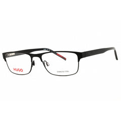 HUGO Men's Eyeglasses - Black Metal Rectangular Shape Full Rim Frame | HG 1263 0807 00