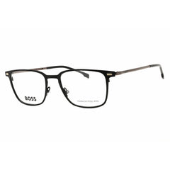 Hugo Boss Men's Eyeglasses - Matte Black Metal Square Full Rim Frame | 1021 0003 00