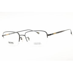 Hugo Boss Men's Eyeglasses - Matte Ruthenium Metal Rectangular | BOSS 1298/F 0R81 00