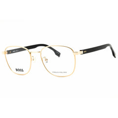 Hugo Boss Men's Eyeglasses - Gold Metal Round Full Rim Frame | BOSS 1409/F 0J5G 00
