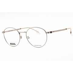 Hugo Boss Men's Eyeglasses - Gunmetal/Dark Grey Metal Round | BOSS 1539/F 06LB 00