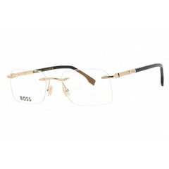 Hugo Boss Men's Eyeglasses - Gold/Black Metal Rectangular Frame | BOSS 1551/A 0RHL 00