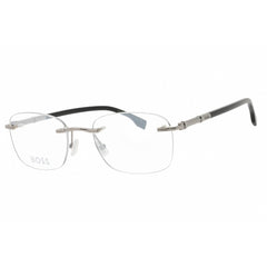 Hugo Boss Men's Eyeglasses - Ruthenium Silver Rimless Frame | BOSS 1551/C 085K 00
