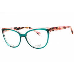 Kate Spade Women's Eyeglasses - Green/Blush Plastic Cat Eye Frame | LUCINDA 0IWB 00