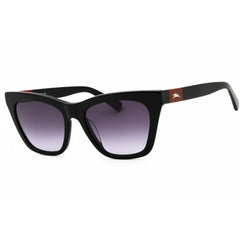 Longchamp Women's Sunglasses - Black Acetate Cat Eye Shape Full Rim Frame | LO715S 001