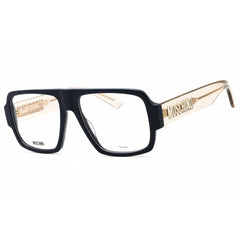 Moschino Men's Eyeglasses - Blue Plastic Square Shape Full Rim Frame | MOS644 0PJP 00