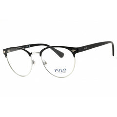 Polo Ralph Lauren Men's Eyeglasses - Shiny Black Metal Round Frame | 0PH1226 9223