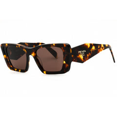 Prada Women's Sunglasses - Havana Honey Plastic Cat Eye Full Rim | 0PR 08YS 01V8C1