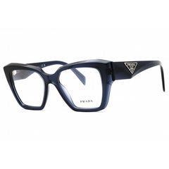 Prada Women's Eyeglasses - Transparent Blue Plastic Cat Eye Frame | 0PR 09ZV 08Q1O1