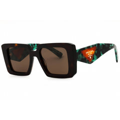 Prada Women's Sunglasses - Tortoise Plastic Square Full Rim Frame | 0PR 23YS 2AU06B