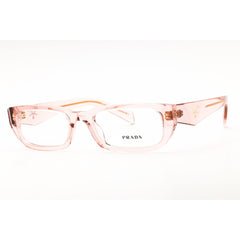 Prada Women's Eyeglasses - Transparent Peach Acetate Rectangular | 0PR B05V 19Q1O1