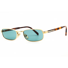 Prada Men's Sunglasses - Gold Metal Rectangular Shape Full Rim Frame | 0PR B54S 5AK40K