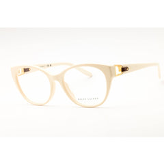 Ralph Lauren Women's Eyeglasses - Cream Plastic Cat Eye Full Rim | 0RL6235QU 6057