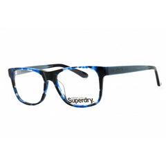 Superdry Men's Eyeglasses - Blue Tortoise/Crystal Plastic Square Frame | SDOAVERY 106