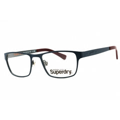 Superdry Men's Eyeglasses - Blue/Teal Metal Rectangular Full Rim Frame | SDOCEDAR 088