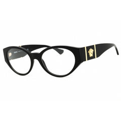 Versace Women's Eyeglasses - Black Plastic Oval Shape Full Rim Frame | 0VE3345 GB1