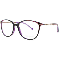 Coco Song Women's Eyeglasses - Black/Purple Plastic Cat Eye | MONA ROCK CV258.01-09