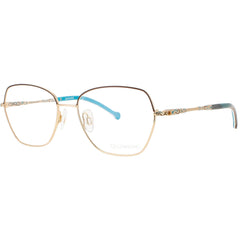 Coco Song Women's Eyeglasses - Gold/Turquoise Full Rim Frame | TEXAS DREAM CV259.04-09