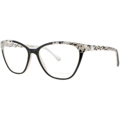 Coco Song Women's Eyeglasses - Black/White Cat Eye | MOONLIGHT SHADOW CV251.01-09