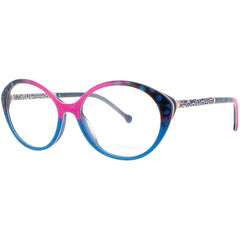 Coco Song Women's Eyeglasses - Blue/Pink Plastic Oval | RUNNING JEANS CV253.03-09